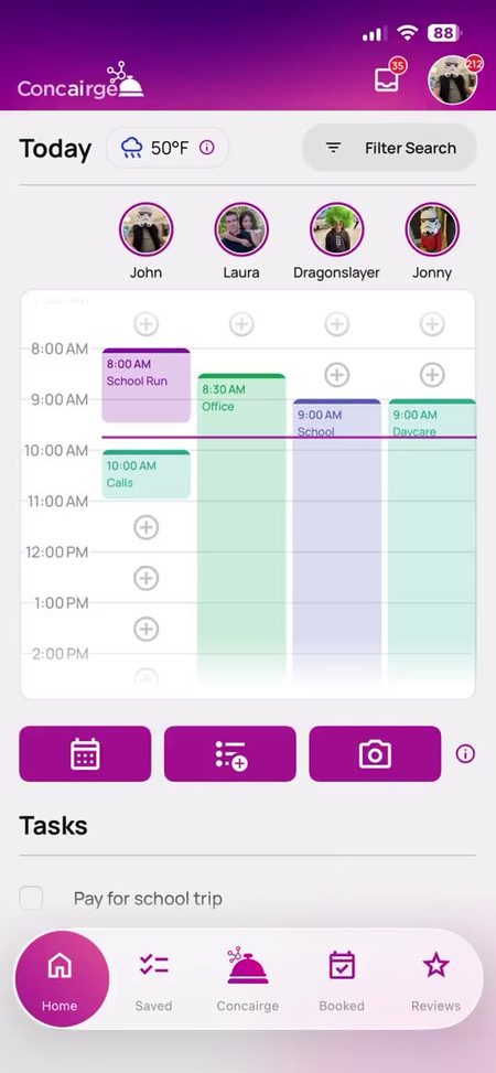Concairge calendar connect