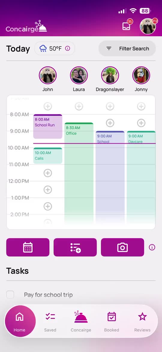 Concairge calendar connect